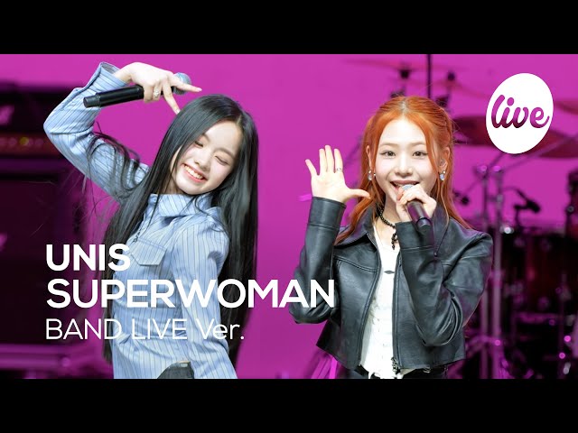 [4K] UNIS - “SUPERWOMAN” Band LIVE Concert [it's Live] K-POP live music show