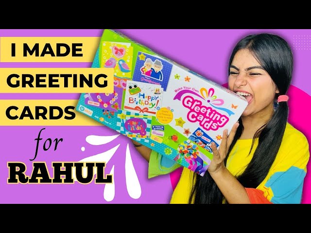 Greeting Card making for Rahul 😱 #crafteraditi #diy #handmade #GreetingCard #Unboxing @CrafterAditi