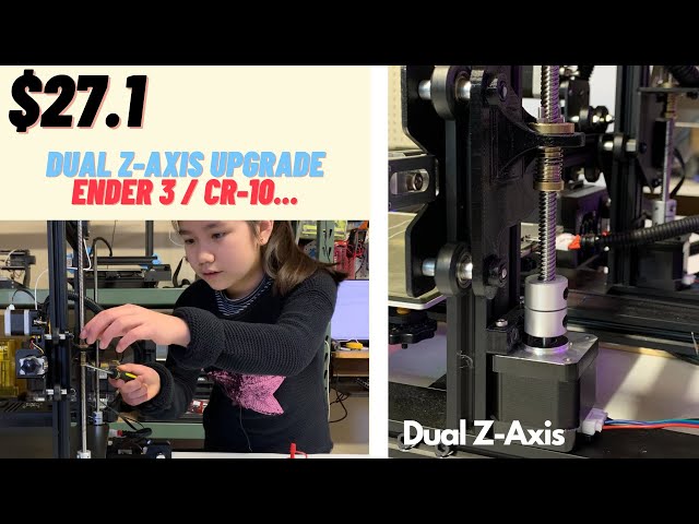DIY 3D Printer Dual Z Axis upgrade just cost $27, for Ender 3, CR-10 and almost any FDM 3D printers