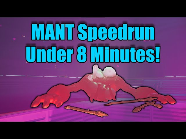 WR Mant Speedrun in 7:55! || Grounded ||