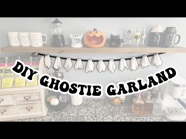 Ghost Garland Tutorial / Easy DIY Halloween Decor