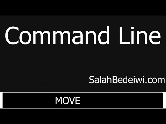 Learn Command Lines - move-نقل المجلدات إلى مجلد آخر