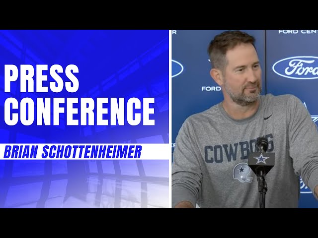 Offensive Coordinator Brian Schottenheimer Postgame: Week 9 | #DALvsPHI | Dallas Cowboys 2023