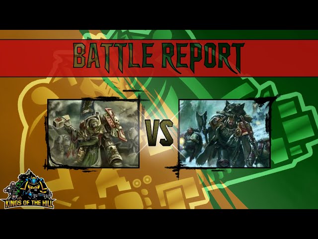 MASTODON  Space Wolves VS  Dark Angels 2000 Pts Warhammer 40k Competitive Batrep PRE FAQ 1