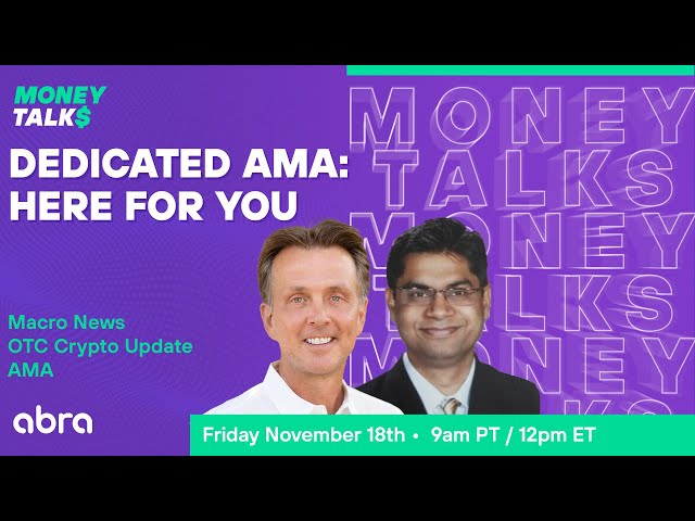 Money Talks: Dedicated AMA: Here For You