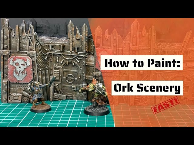 How to Paint: Ork Kill Team Scenery (fast)