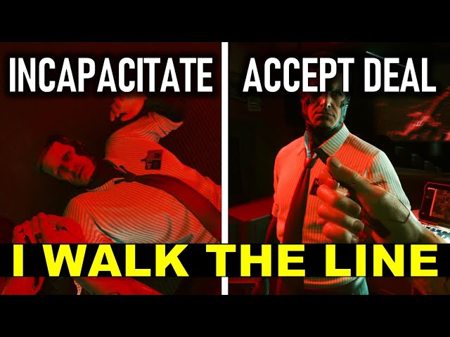 I Walk the Line: Choices & Outcomes | Incapacitate NetWatch Agent or Accept Deal | Cyberpunk 2077