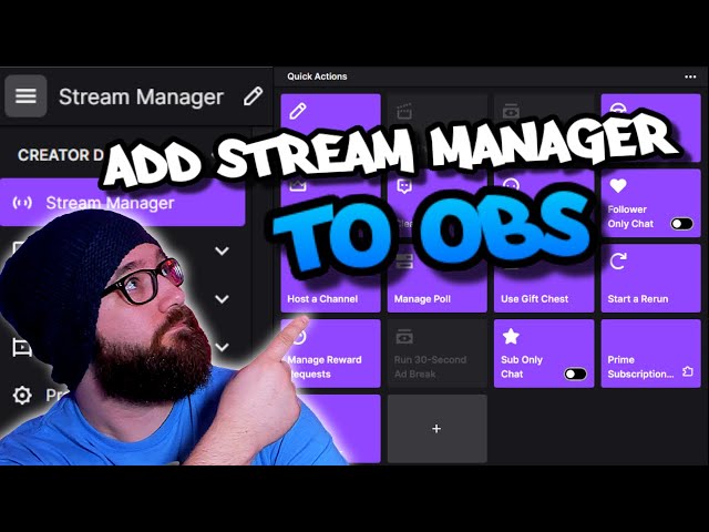 How To Add Twitch Stream Manager to OBS Studio | Clip, Clear Chat ETC