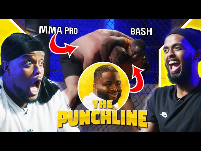 Chunkz & Darkest Man Watch Bash TAP OUT against MMA Pro! | The Punchline