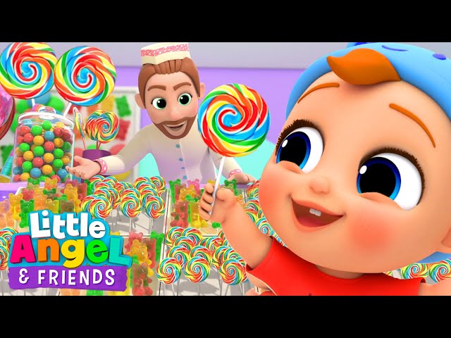 Lollipop Song At The Mall with Baby John | @LittleAngel  And Friends Kid Songs
