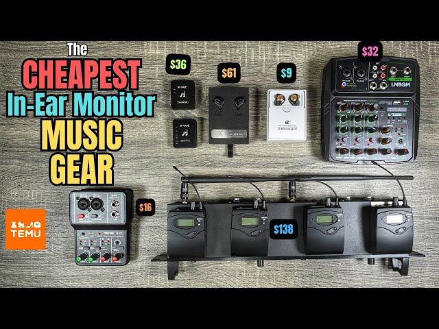 The Absolute CHEAPEST IN-EAR MONITOR GEAR I Could Find on TEMU