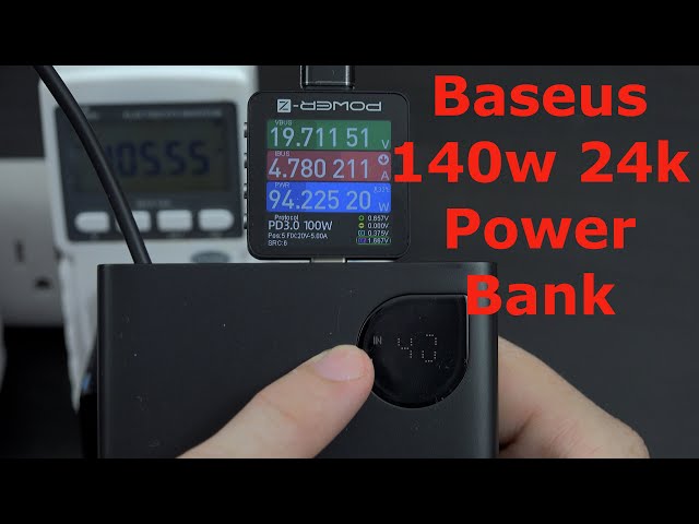 Baseus 140W 24000mAh Power Bank with Smart Digital Display