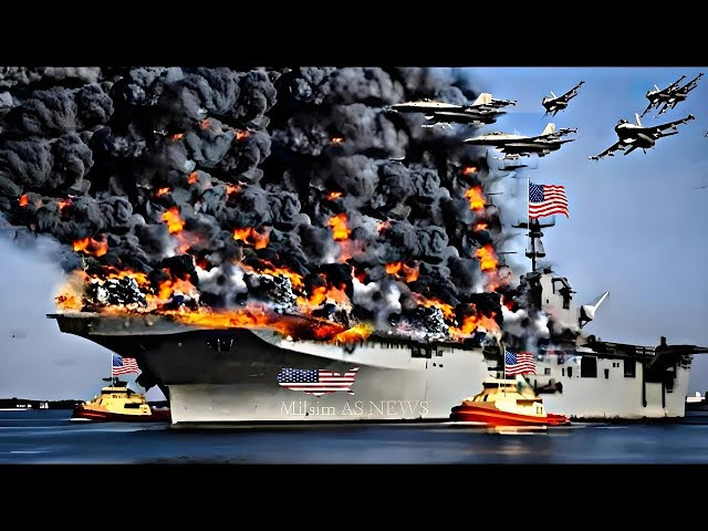 Today, Iran and the Houthis attacked the largest US aircraft carrier in the Red Sea!