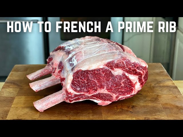 How to Prep & French a Prime Rib #shorts