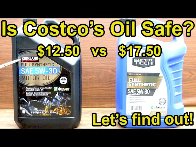 Is Costco's Kirkland Motor Oil Safe for Your Car?  Let's find out!  SuperTech Synthetic vs Kirkland