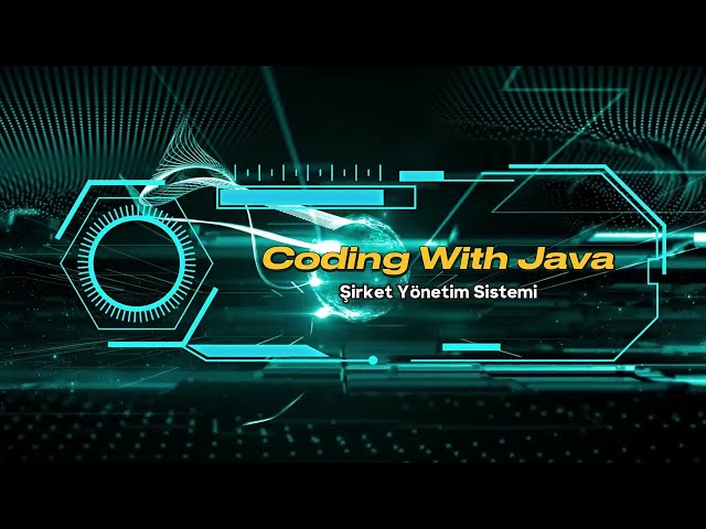 Java Yazılım Dili ile Küçük Projeler Geliştiriyorum Şirket Yönetim Sistemi Uygulaması | Java