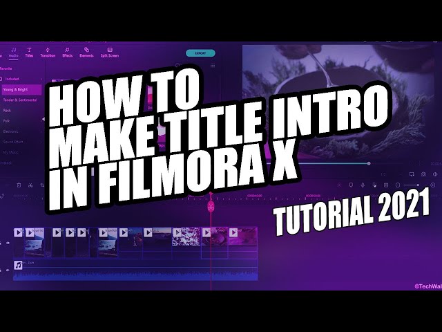How to make title intro in filmora x 2021 |Title Effect in filmora video editor software for youtube