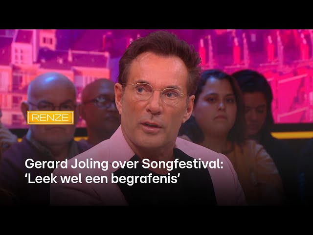 Gerard Joling over Songfestival: 'Leek wel een begrafenis' | Renze