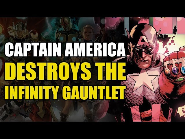 The Infinity Gauntlet Destroyed by Captain America: Avengers/New Avengers Vol 2: Memento Mori