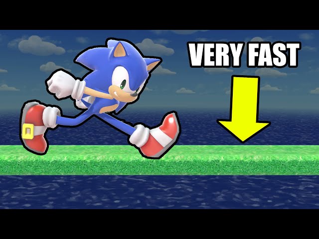 Can Sonic Outrun The FASTEST PLATFORM? (Smash Bros Ultimate)