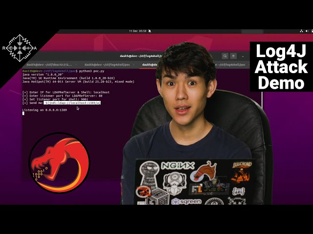 How Hackers Exploit Log4J to Get a Reverse Shell (Ghidra Log4Shell Demo) | HakByte
