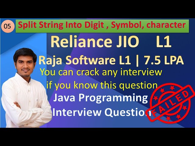 CDAC  Reliance Jio L1 | Raja Software L2 Interview Java , Spring Boot, Coding Question Answers