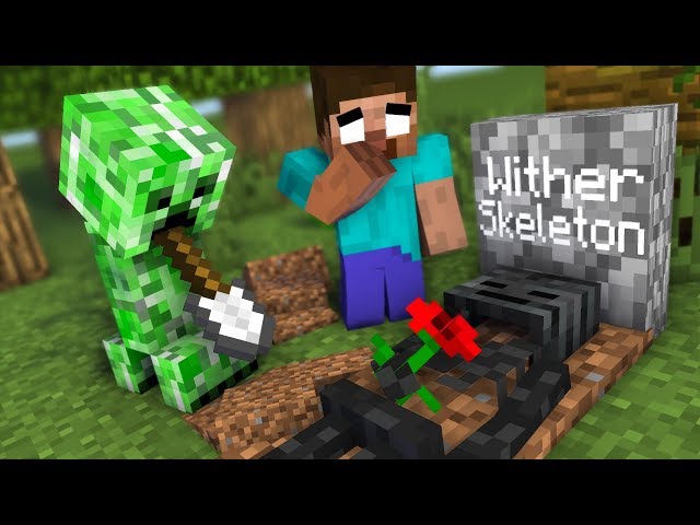 Monster School : RIP Wither Skeleton - Minecraft Animation