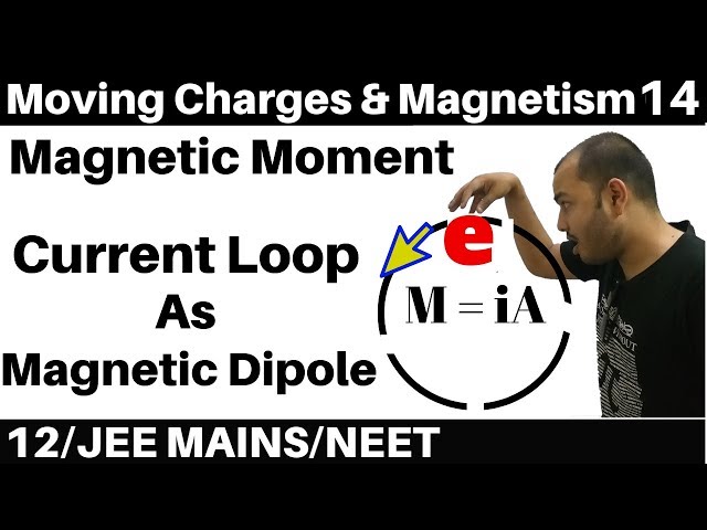 Moving Charges n Magnetism 14 : Magnetic Moment :Current Loop as Magnetic Dipole : JEE/NEET