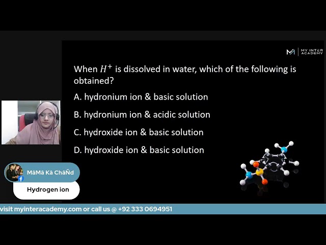 MDCAT Live Class - Chemistry | Hydrogen