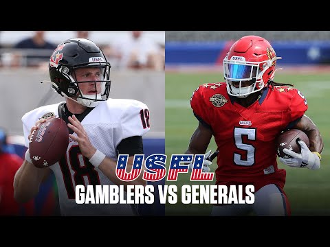 USFL Extended Highlights - Houston Gamblers vs. New Jersey Generals - Week 6