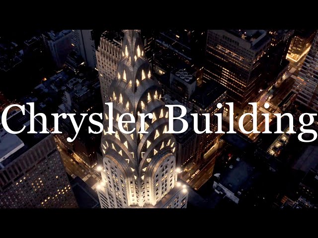 Chrysler building 4k drone NYC