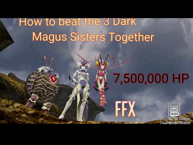 7,500,000 I beat all 3 Magus sisters together that was the craziest/hardest fight I have done
