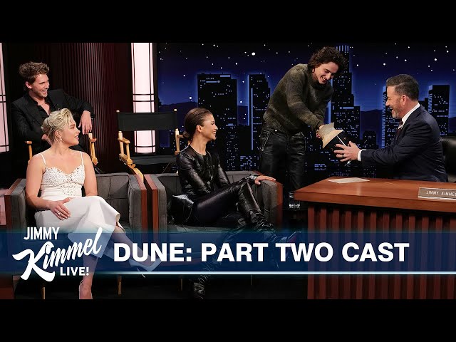 Jimmy Kimmel Interviews Timothée Chalamet, Zendaya, Austin Butler & Florence Pugh
