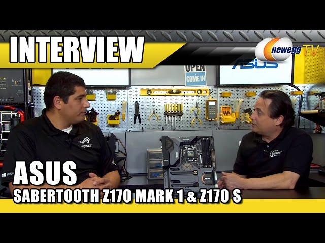 ASUS SABERTOOTH Z170 MARK 1 & Z170 S Motherboard Interview - Newegg TV