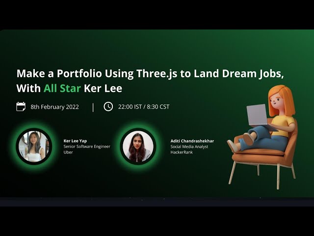 Make a Portfolio Using Three.js to Land Dream Jobs, With All Star Ker Lee