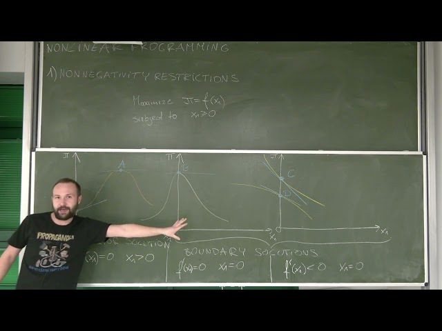 60. IEA: Introduction to nonlinear programming and nonnegativity restrictions