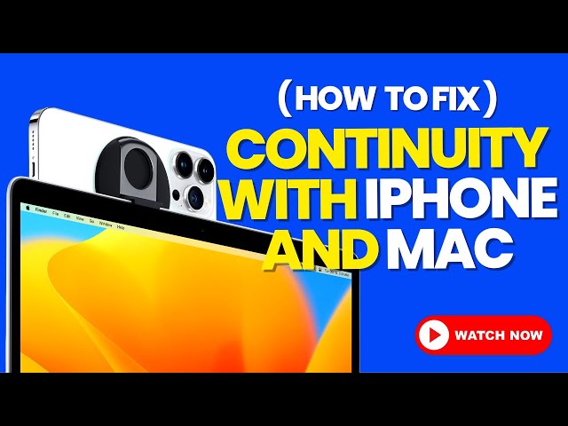 How to FIX continuity with iPhone and Mac (2024)