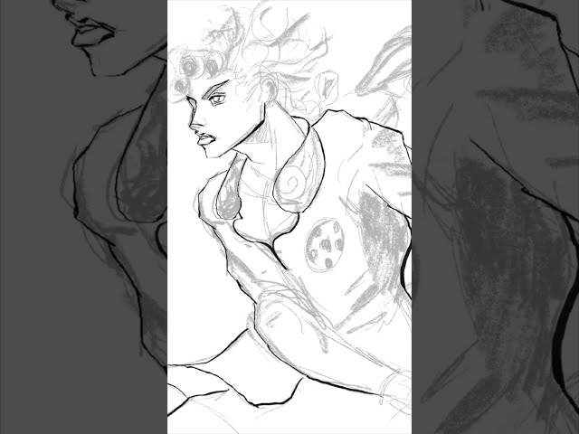 Drawing Giorno Giovanna | Timelapse