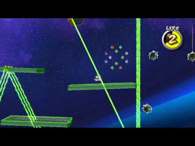 Super Mario Galaxy - Bubble Blast Galaxy No Bubble Gameplay (The Electric Labyrinth)