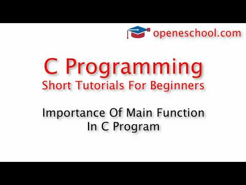 C Programming Basics - Short Video Series