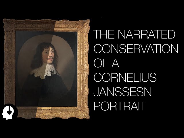 The Conservation of a Cornelius Janssens Portrait (ASMR ish)