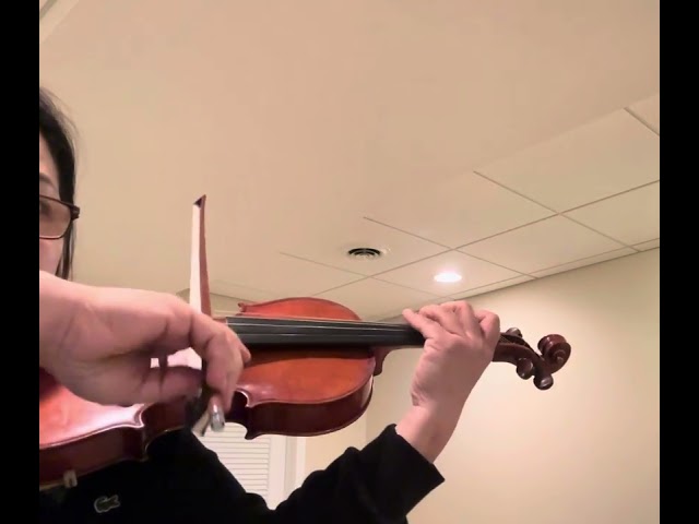 Violin 3 octaves A major scale, arpeggios, Carl Flesch