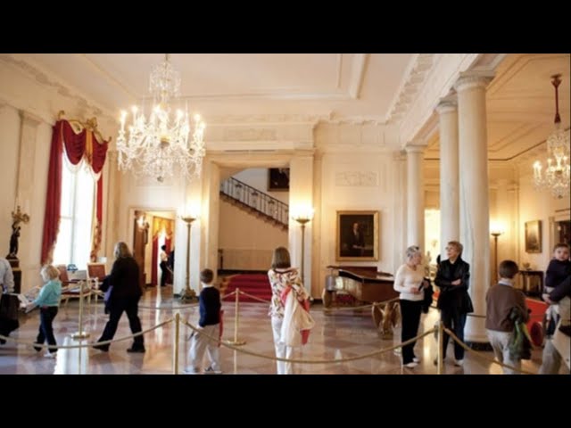Visiting the WHITE HOUSE - FULL tour, including Marine One taking off as seen from inside