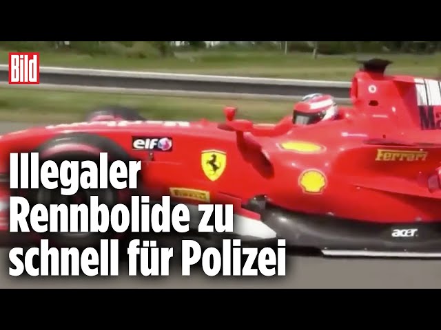 Formel2-Rennwagen rast über die Autobahn: Polizei sucht Fahrer | Tschechien