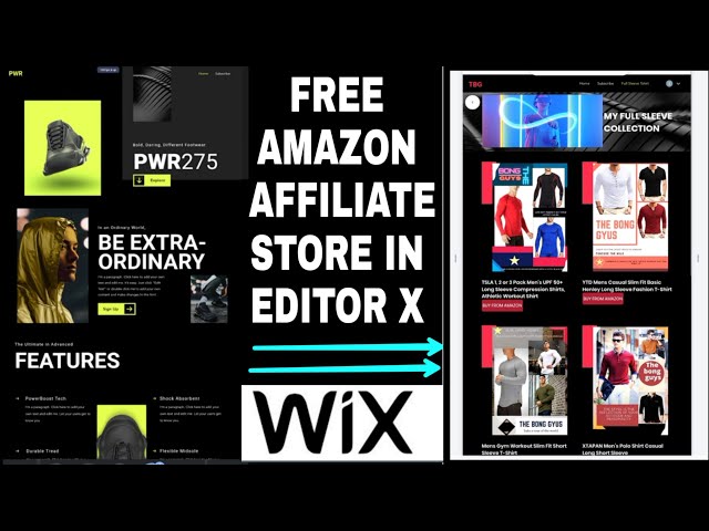 How to create Amazon Affiliate  WEBSITE  IN WIX  totally FREE (editor x) !! -- with mobile in 2021