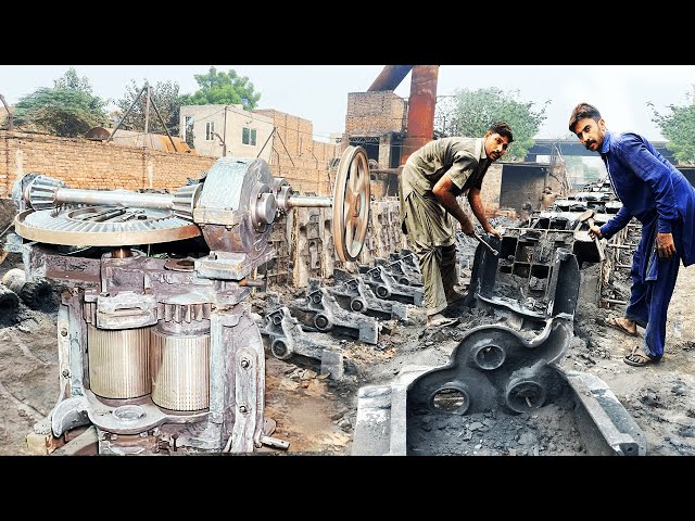 The Most Amazing Manufacturing Process of Sugar Cane Crushing Machine by Tractor | How Its Made