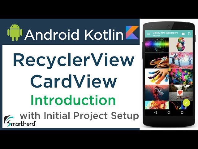Android RecyclerView Tutorial and CardView Tutorial using Kotlin #3.1