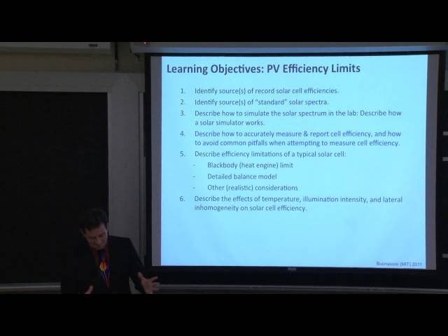 14. PV Efficiency: Measurement and Theoretical Limits