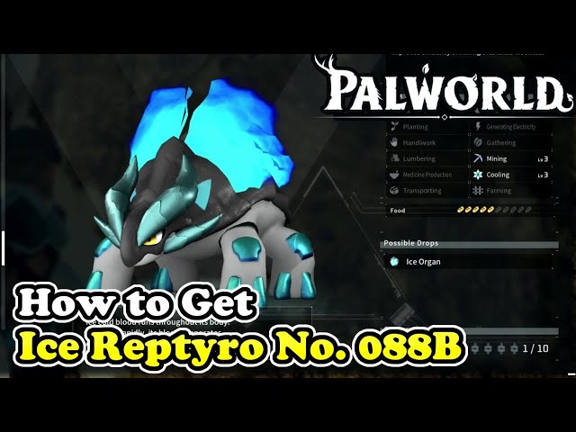 Palworld How to Get Ice Reptyro (Palworld No. 088B)