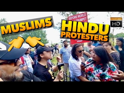 Hindu protesters at speakers corner! Mansur & Hashim Vs Hindu protesters | Speakers Corner